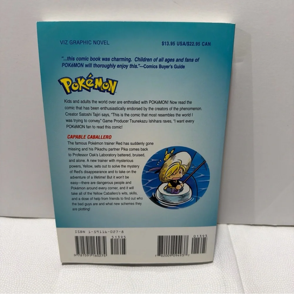 Pokemon Adventures Yellow Caballero Vol 5 Manga 🪄 Making Waves English 2002